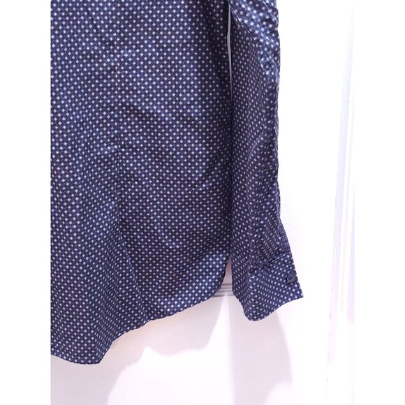 Ted Baker London Mens Button-Up Shirt Size 5 Blue Long Sleeve Pattern - Picture 9 of 9